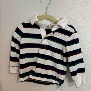 Janie and Jack, 12 to 18 months, striped rugby shirt